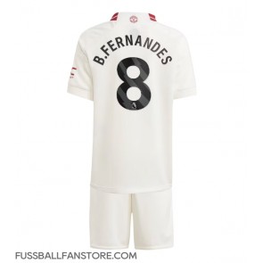 Manchester United Bruno Fernandes #8 Replik 3rd trikot Kinder 2023-24 Kurzarm (+ Kurze Hosen)